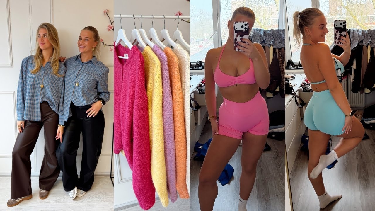 DFYNE TRY ON HAUL!🏋️NIEUWE COLLECTIE FASHION BY MZLANIE!🛍️SPORTEN!❤️