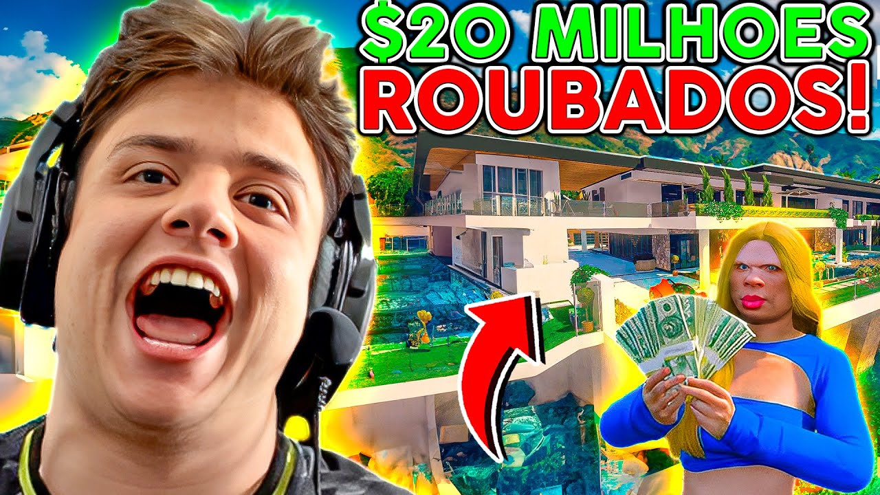 ROUBEl $20 MILHÕES NESSE GOLPE 😱 GTA RP (Paulinho o LOKO)