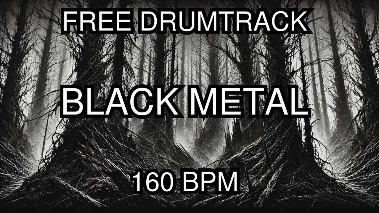Free Raw Black Metal Drum Track 160BPM - #1