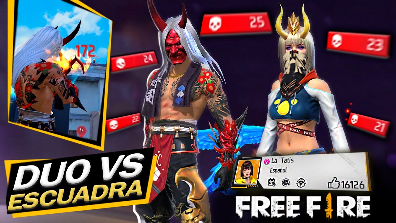 JUEGO CON UNA CUERNITOS DORADOS😏DUO VS ESCUADRA😵Y ELIMINAMOS MAS DE MEDIA PARTIDA🔥