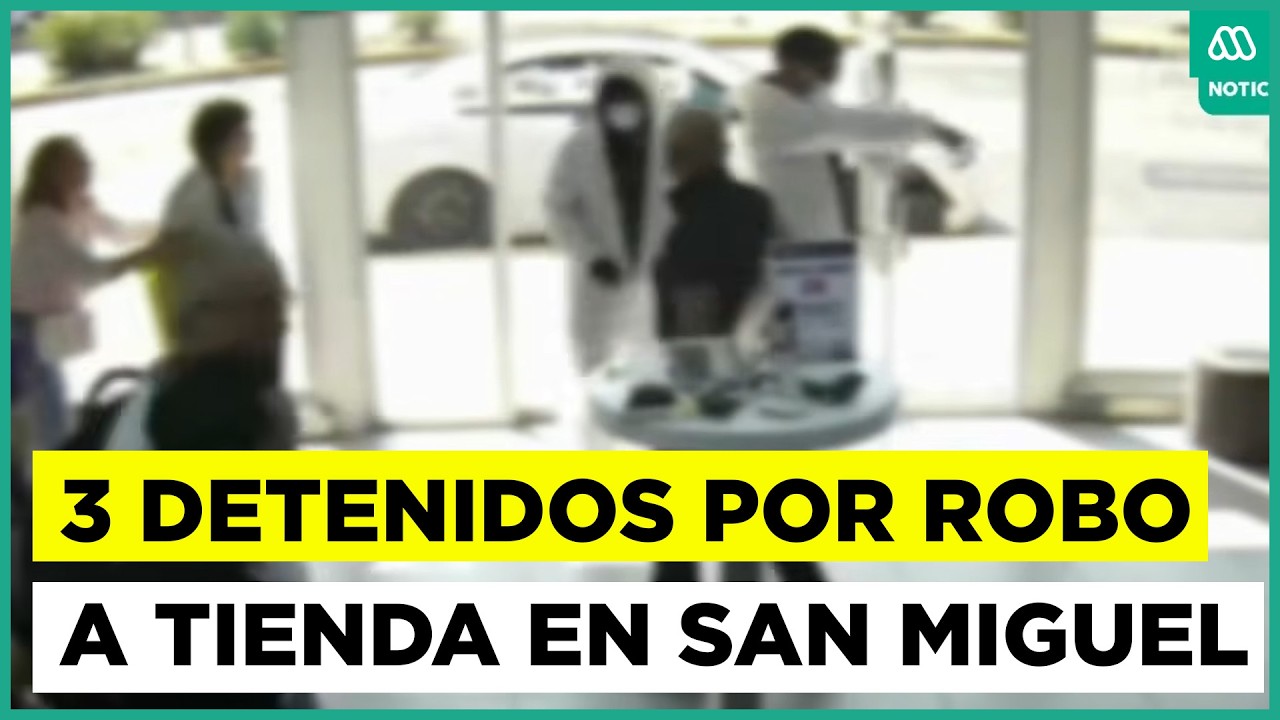 Detienen a tres individuos por robo a tienda con armamento de guerra