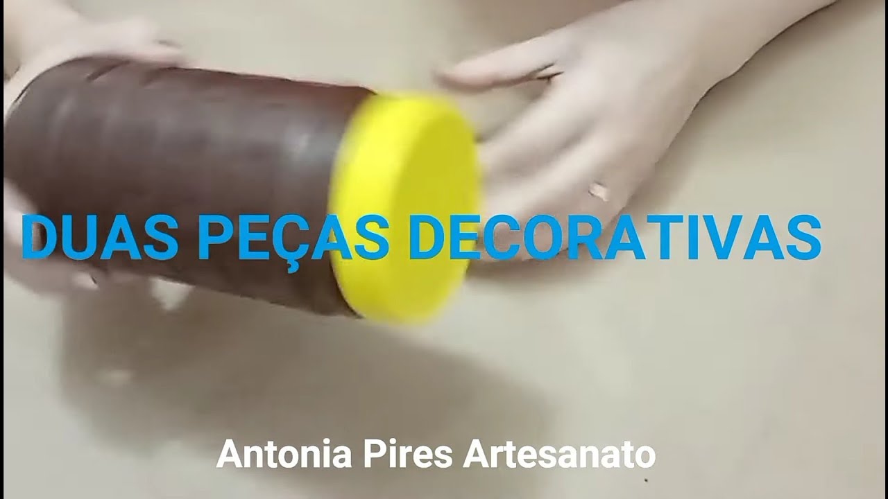 DIY IDEIA COM EMBALAGEM DE ACHOCOLATADO QUE VIRA DUAS PEÇAS DECORATIVAS !!!