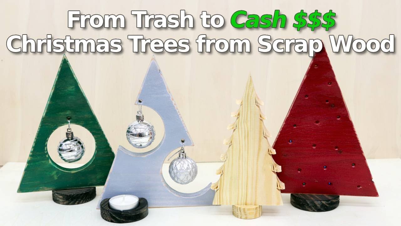 Christmas Trees from Scrap Wood | From Trash to Cash $$$