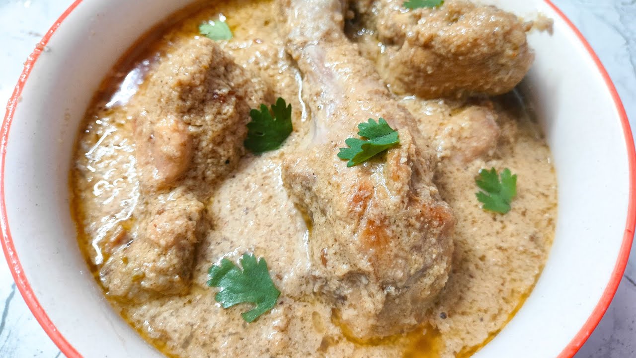 Live 🔴 White Chicken Korma recipe 🍗 Kfc style chicken Fry