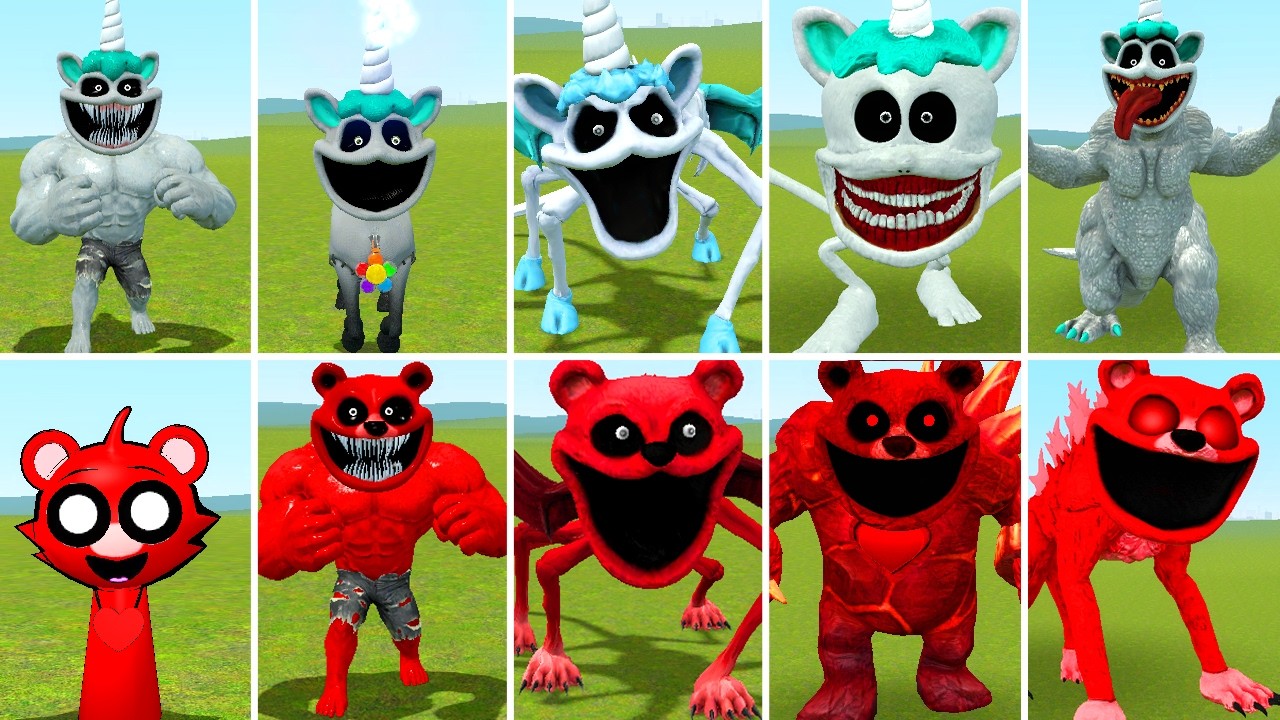 NEW ALL UNICORN ZOOCHOSIS TAPES 1-5 VS NEW ALL BEAR HORROR EXE EATER FAMILY ? in Garrysmod!...