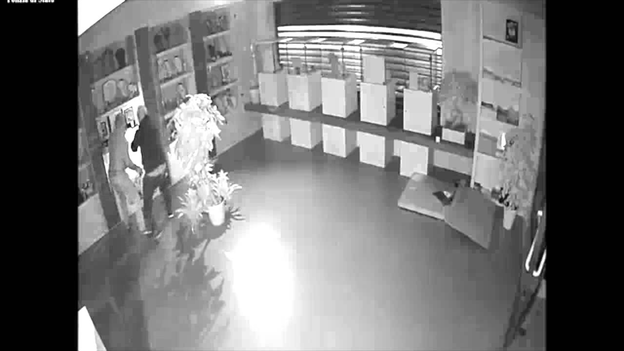 Il video della banda dei furti in gioielleria
