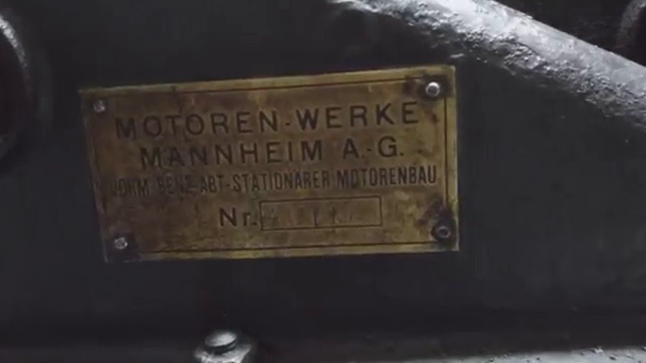 Start eines MWM Diesel SH19E Baujahr 1928