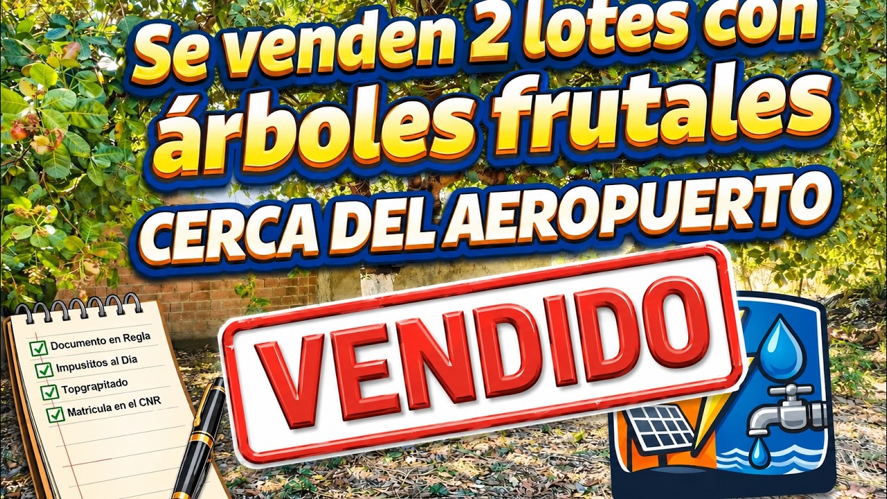 Se venden 2 lotes con Arboles frutalesa 8 Minutos de El Aeropuerto Con ar| CRV EL SALVADOR