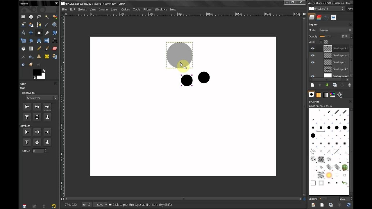 Alignment tool - GIMP Beginners' Guide ep42