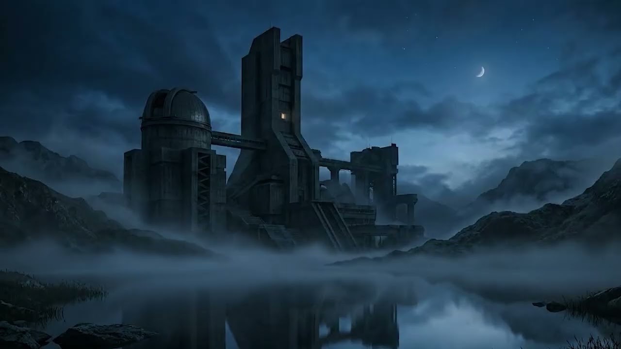 Silent Observatory in the Mist | Dark Ambient for Deep Focus & Sleep