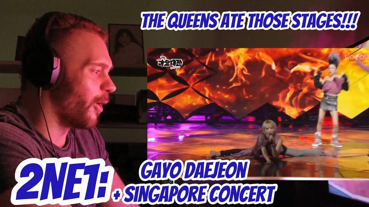 SONE can't stop watching 2NE1 (REACTION to 2NE1 in Gayo Daejeon and Singapore's concert)