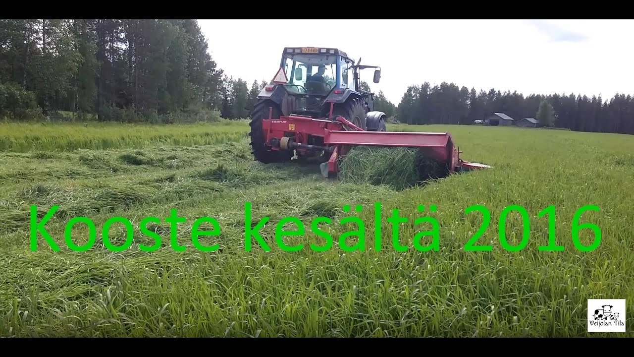 Koostetta peltotöistä kesältä 2016