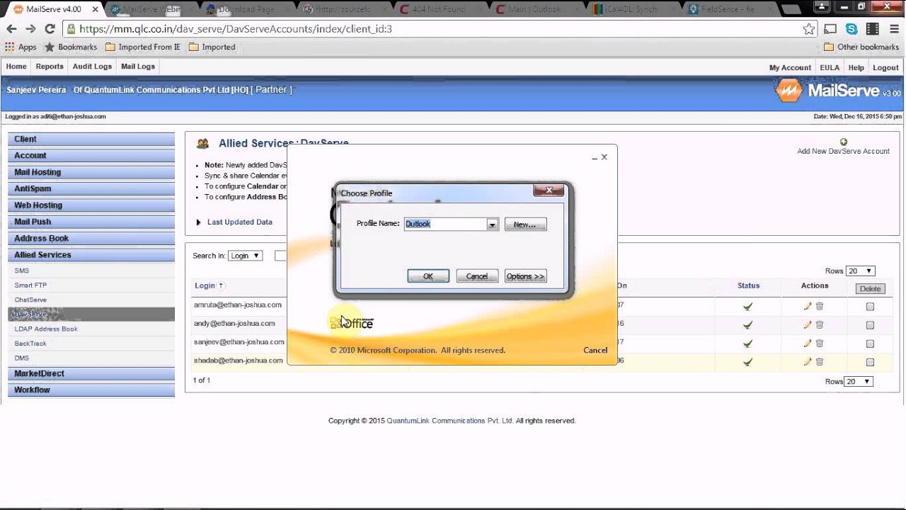 How to sync Calendar with Email Client