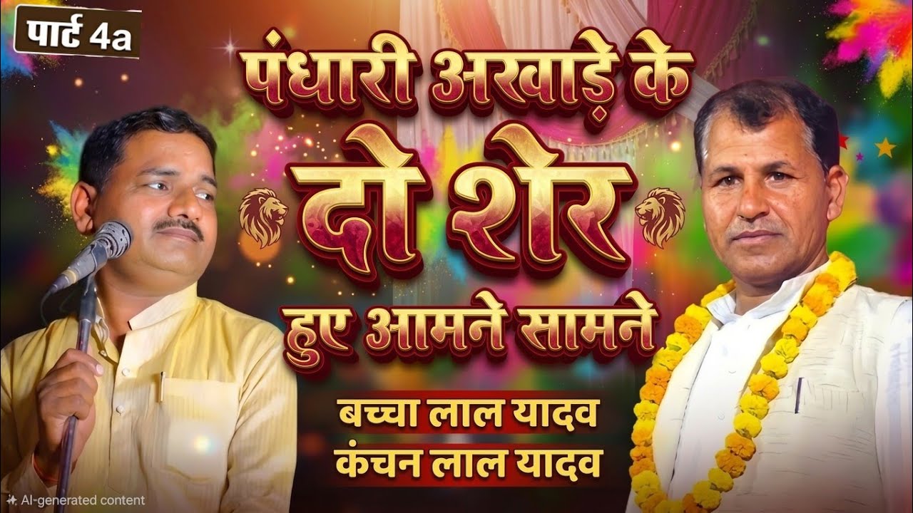 पंधारी अखाड़े के दो शेर आमने सामने 4 बच्चालाल यादव VS बिरहा वाल्मीकि कंचनलाल यादव जवाबी बिरहा 2026