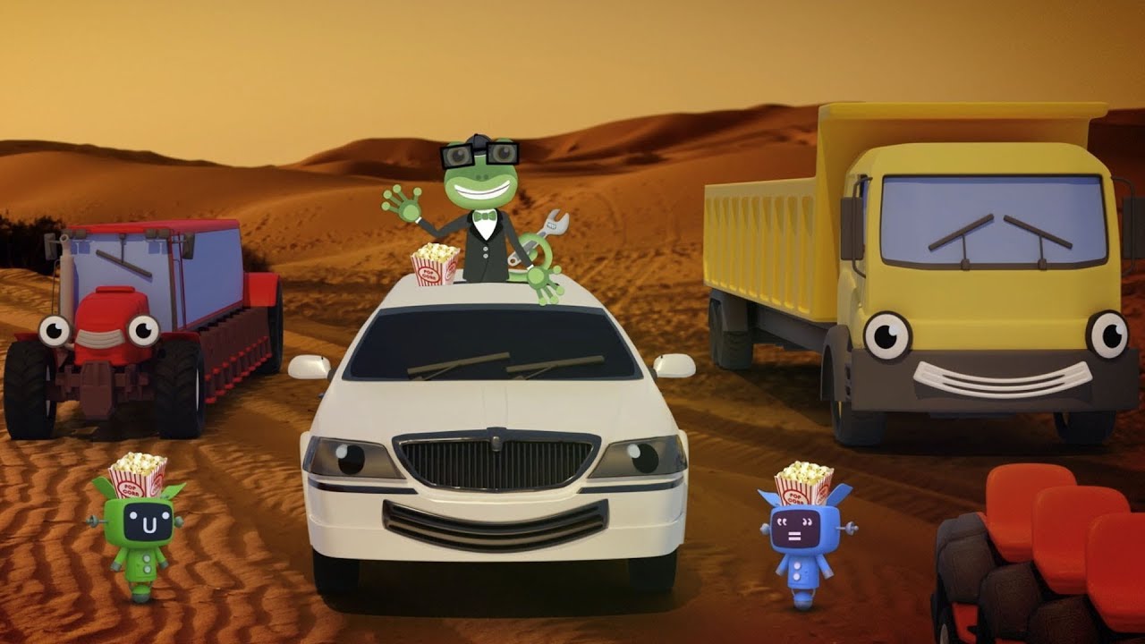The Trucks Go To The Movies | Gecko's Garage | Educational Videos For Toddlers