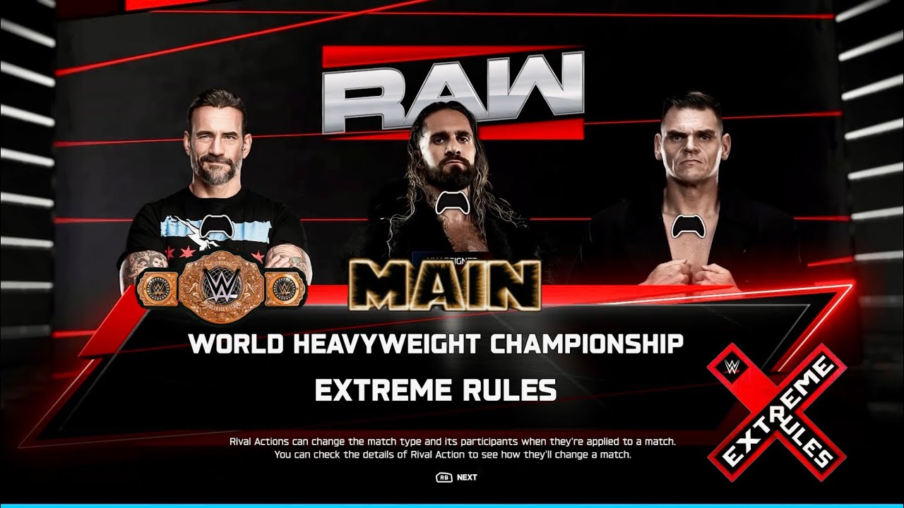 WWE2K26 UNIVERSE💭 RAW May wk1, Seth Rollins(2k25🏆), Gunther, CM Punk🏆 FULL MATCH X|S