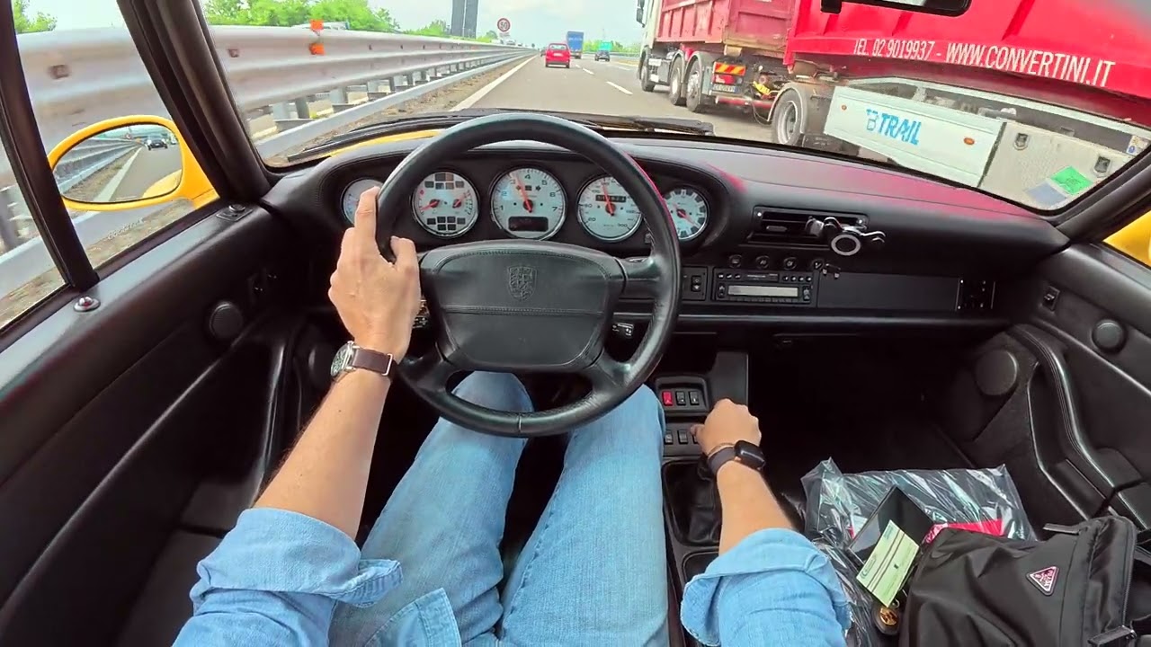 POV - 1997 Porsche 993 4S - ASMR highway driving