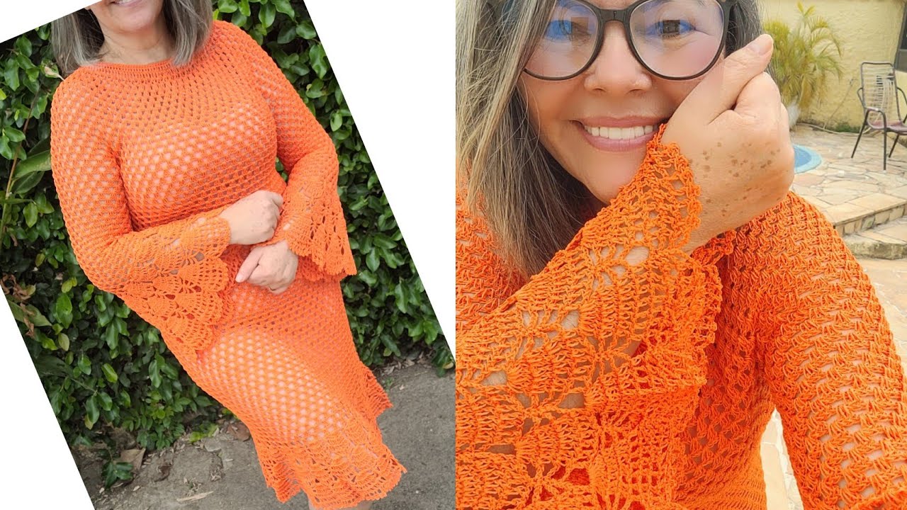 VESTIDO DE CROCHE TOP DOW GLEICE