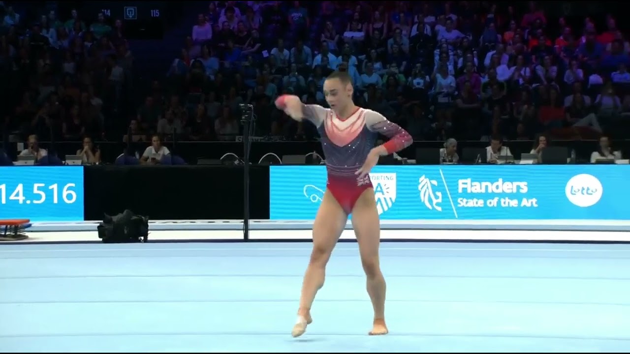 Jessica Gadirova FX QF World Championships Antwerp 2023