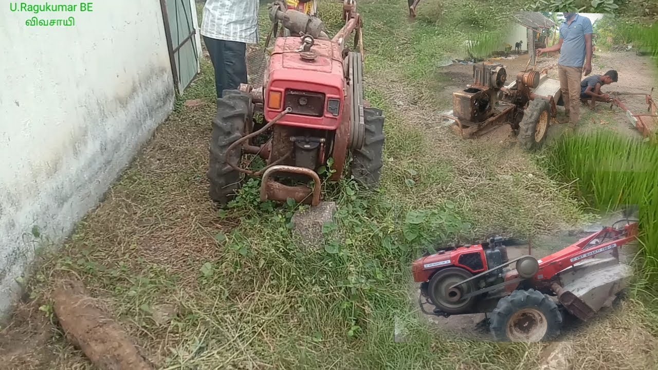 Engine run 1999 model | old vst shakti 130 DI power tiller 🛠️ cold starting up | பவர் டில்லர்