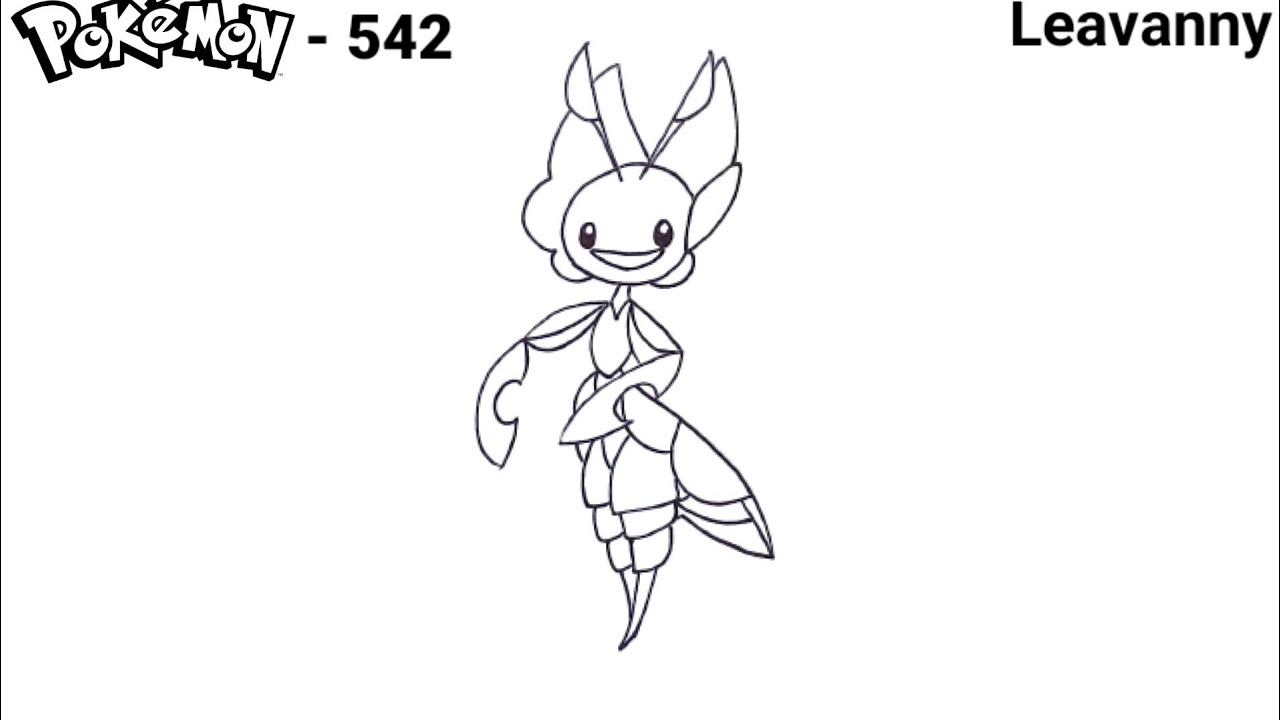Leavanny Drawing | How To Draw Pokemon No 542