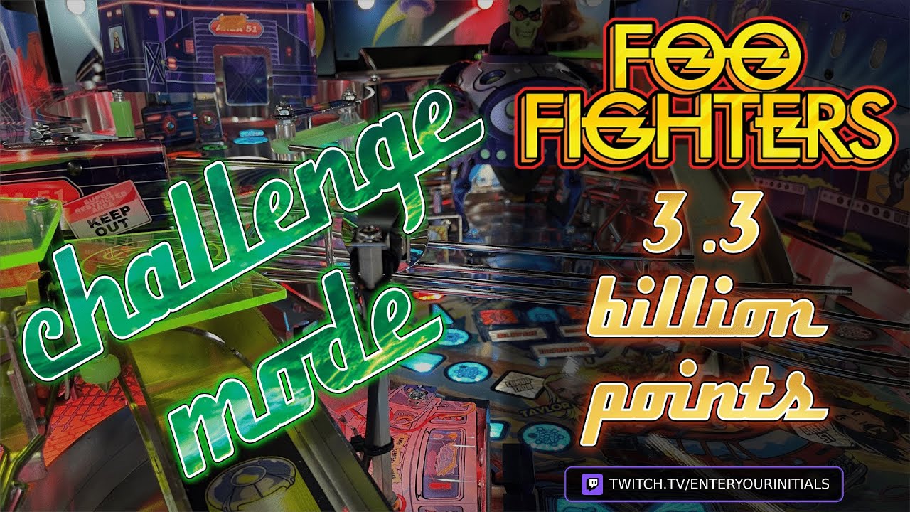 Stern Pinball's Foo Fighters Challenge Mode - 3 Billion Points