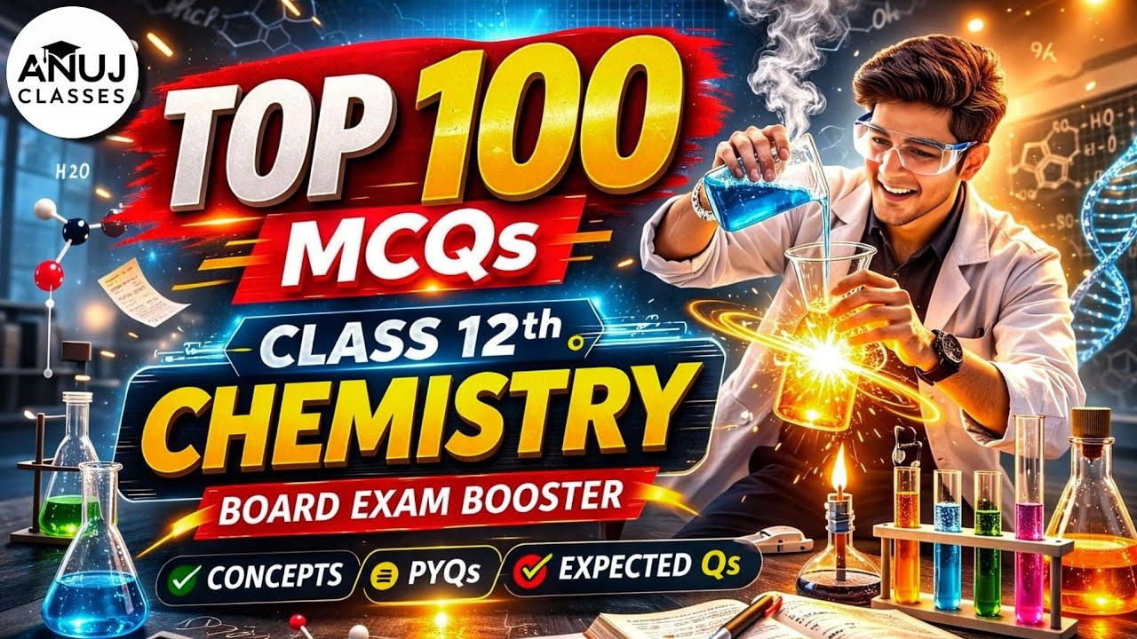 Class 12 Chemistry: TOP 100 MCQs | Complete Syllabus Revision | CBSE Board Exams 2026 🔥