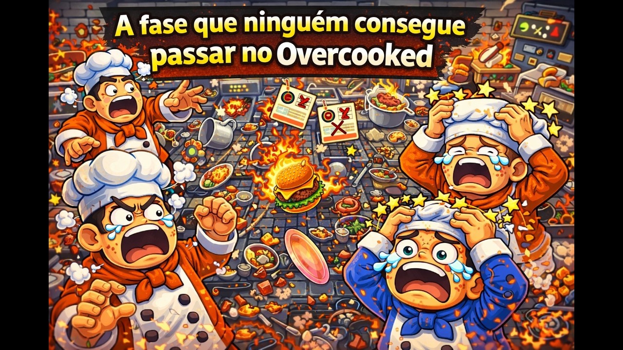 A fase que ninguém consegue passar no Overcooked !