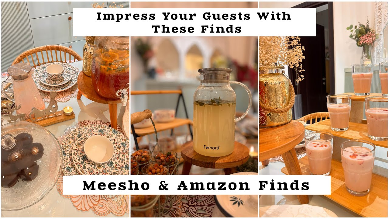 Useful MEESHO & AMAZON Finds To Impress Your Guests | Easy Recipes, Table Setting, Decor, Games..