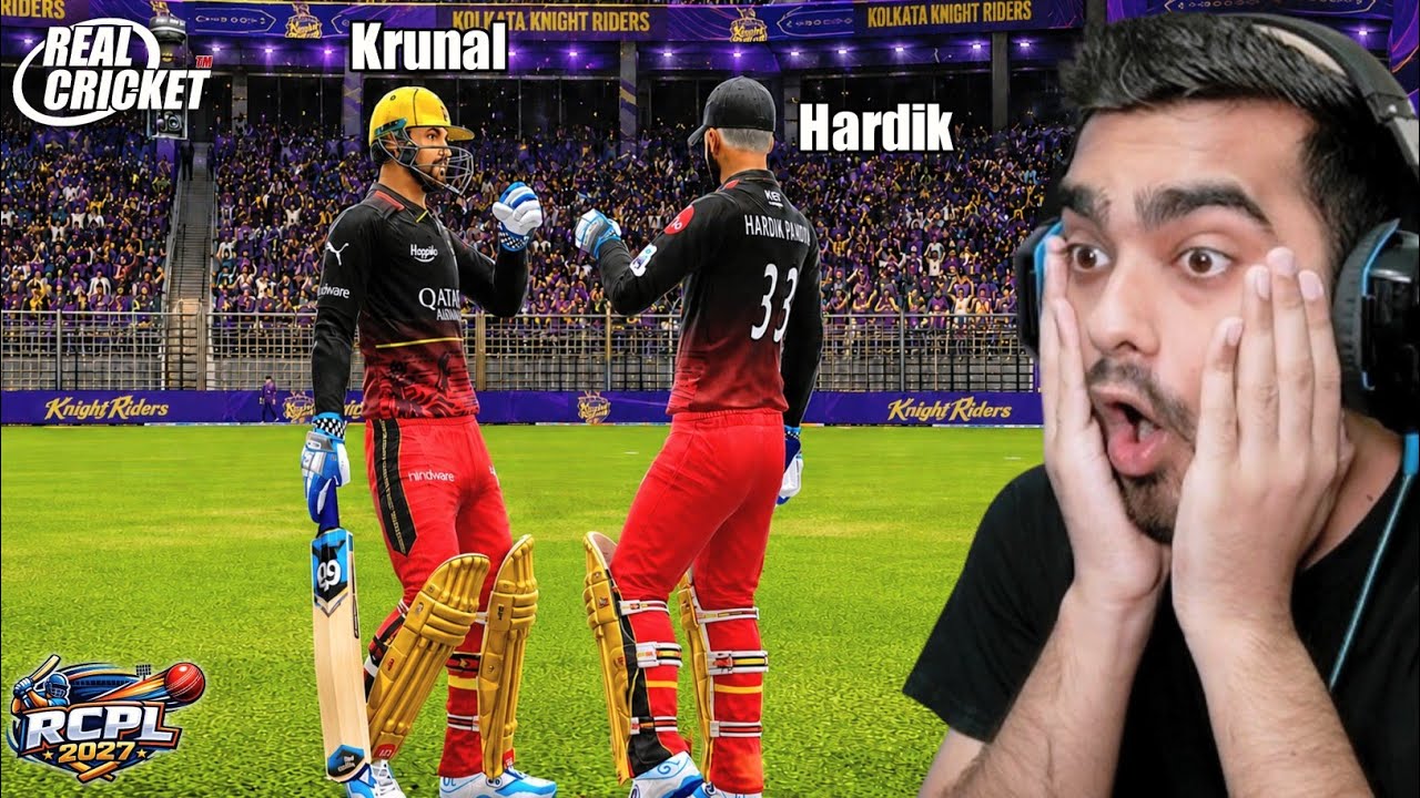 Pandya Brothers In RCB Vs KKR RCPL Auction 2027 Real Cricket (Hardcore)