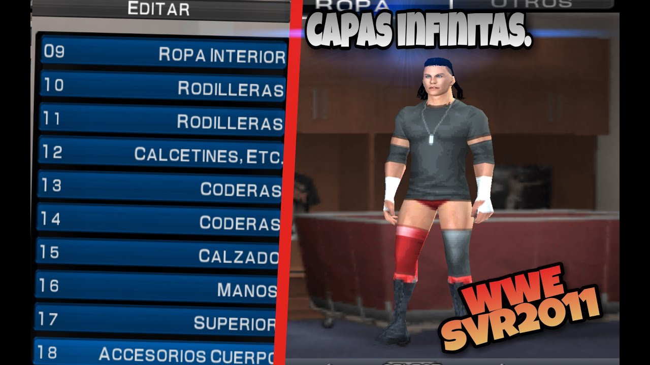 COMO PONER CAPAS INFINITAS WWE SVR 2011| RTX23