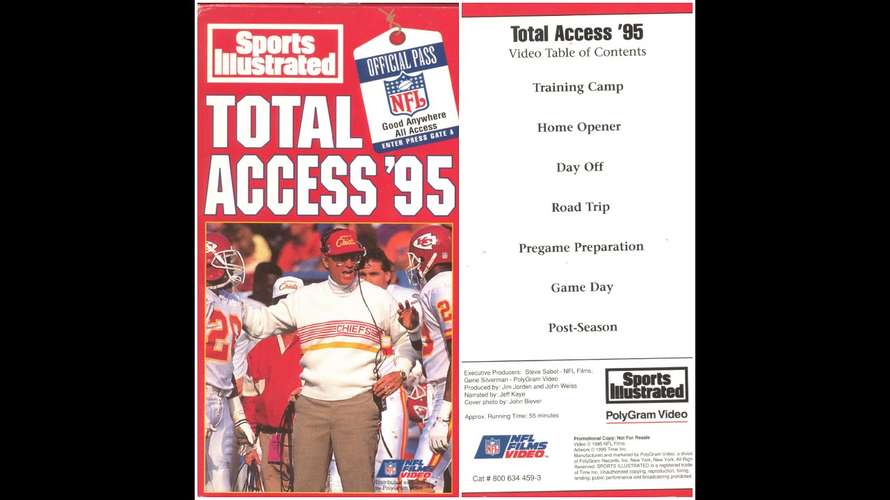 Total Access '95 - Sports Illustrated NFL VHS video 1995