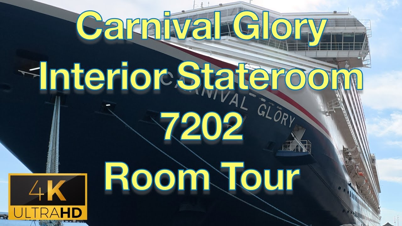 Carnival Glory Interior Stateroom 7202 Room Tour