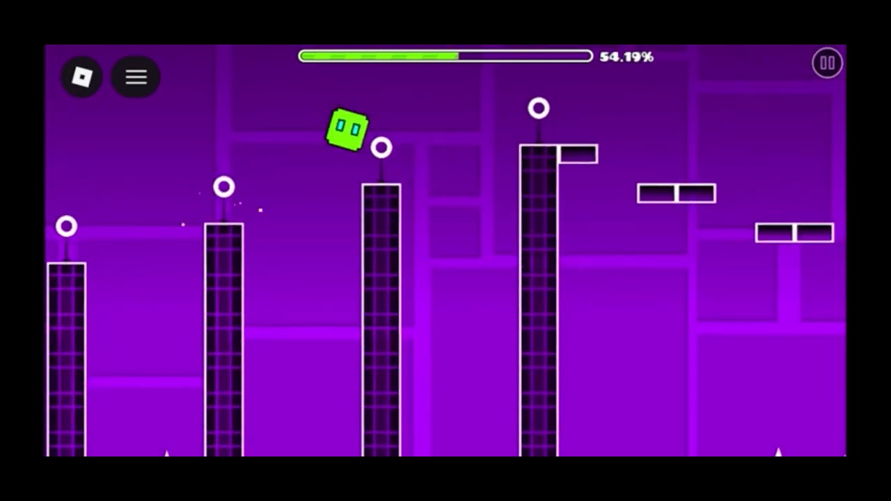 Playing fake geometry dash