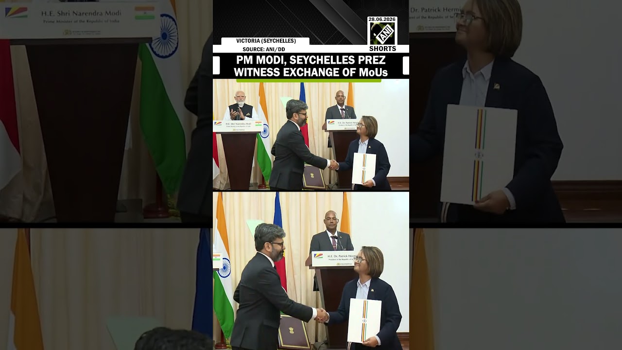 WATCH: PM Modi and Seychelles President Herminie witness exchange of MoUs b/w India and Seychelles