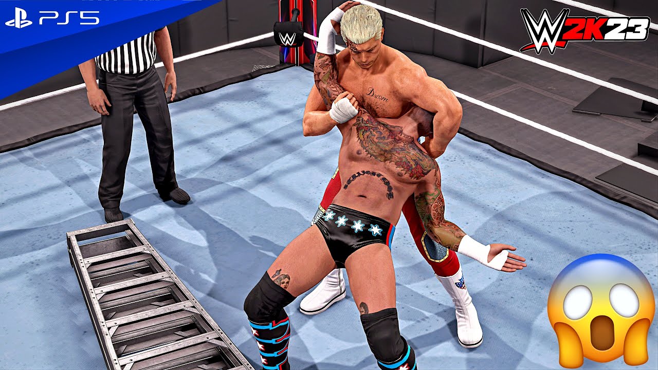 WWE 2K23 - CM Punk vs. Cody Rhodes - Best in The World Battle at Royal Rumble | PS5™ [4K60]