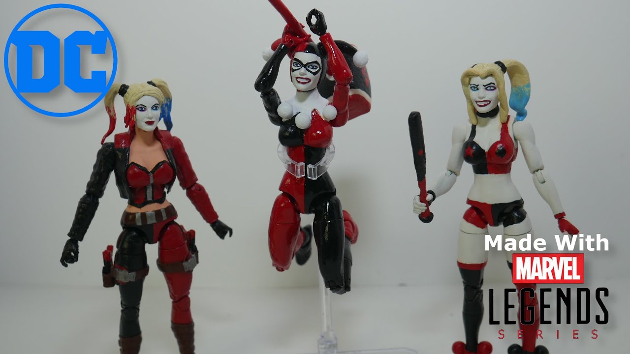 Custom Harley Quinn Action Figures (Made with Marvel Legends)
