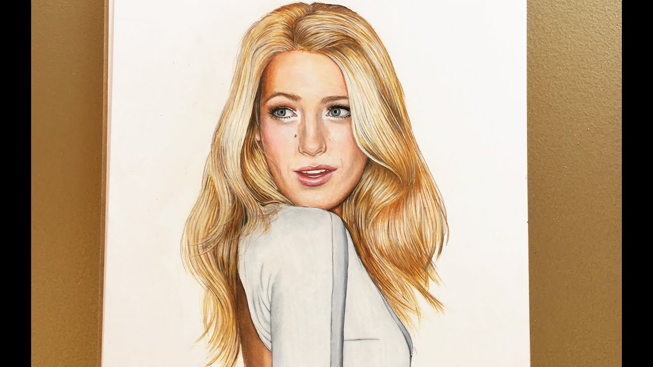 PRISMACOLOR BLOND HAIR TUTORIAL BLAKE LIVELY