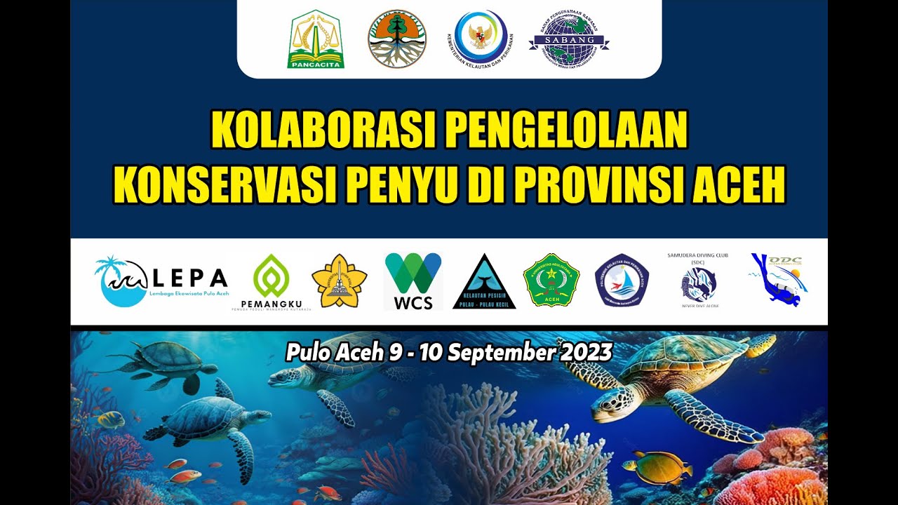 Deklarasi Kolaborasi Pengelolaan Konservasi Penyu di Provinsi Aceh.. Video Part II