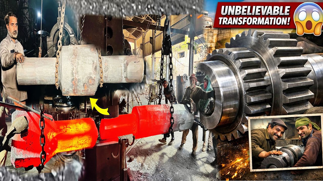 Unbelievable! Pakistani Manufacturers Turn Cruise Ship Steel Sheet into Heavy-Duty Machine Gear 😱