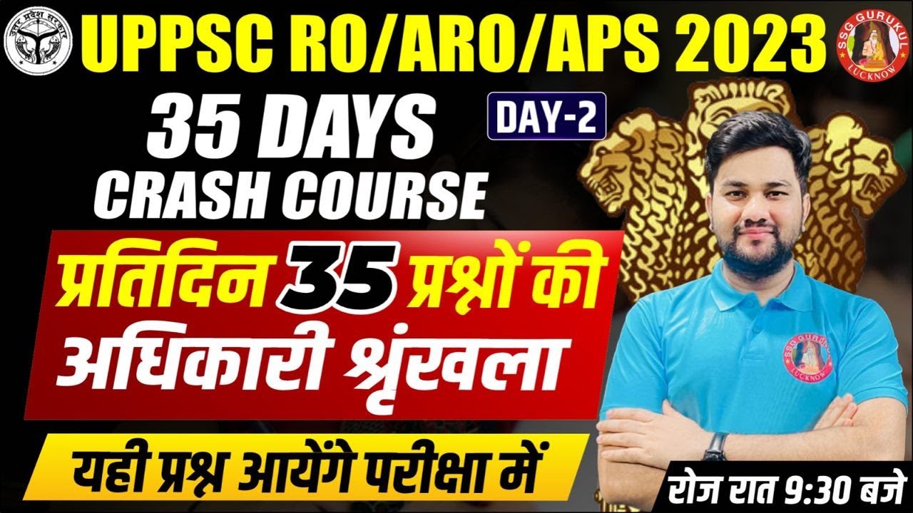 UPPSC RO/ARO/APS 2023 | APS/RO/ARO GS CLASSES | RO/ARO/APS HINDI CLASS | PRACTICE SET | MOCK TEST