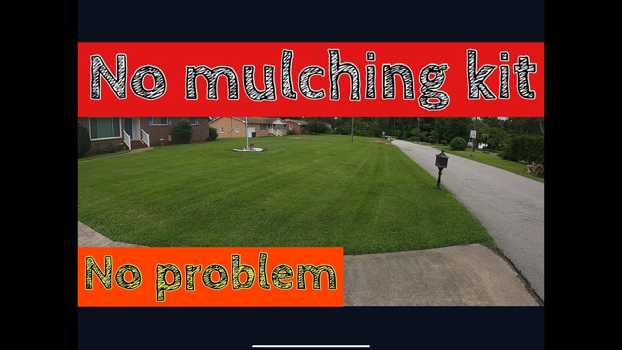 No mulching kit. No problem.