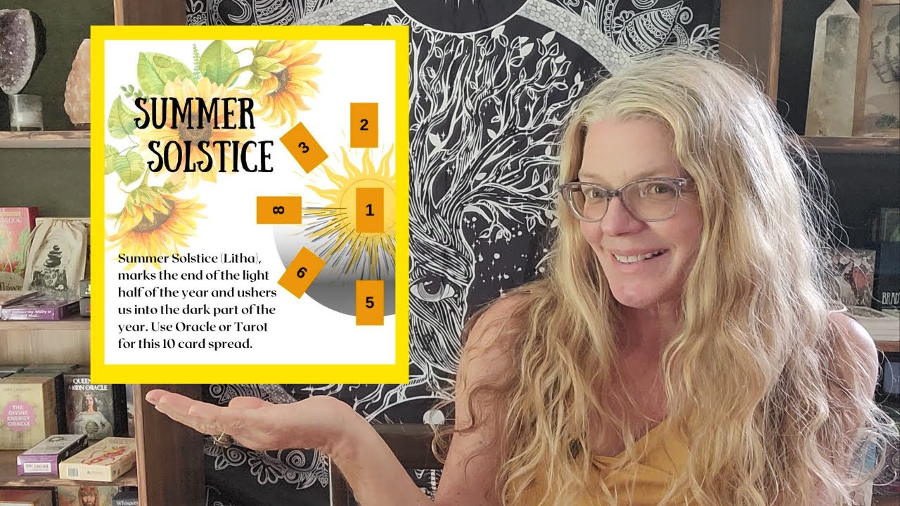 Summer Solstice / Litha Oracle or Tarot LAYOUT Beginner and Advanced Friendly