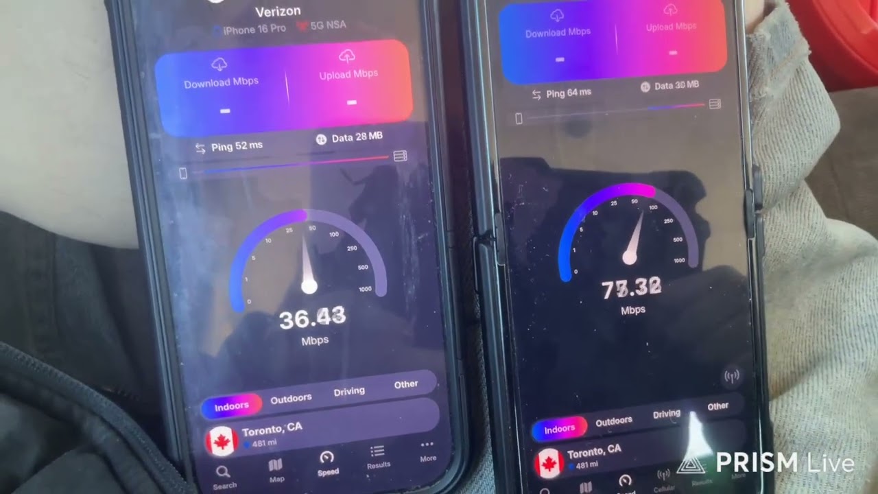 VERIZON VS US MOBILE DARK STAR (AT&T) internet speed test