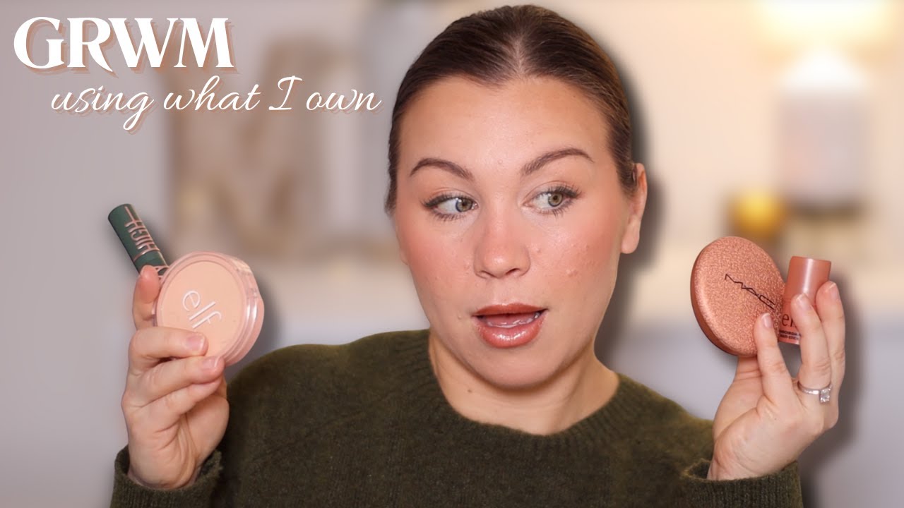 Using Makeup I Already Own | GRWM (Real Skin, Over 30)