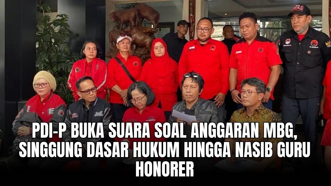 PDI-P Buka Suara Soal Anggaran MBG, Singgung Dasar Hukum hingga Nasib Guru Honorer