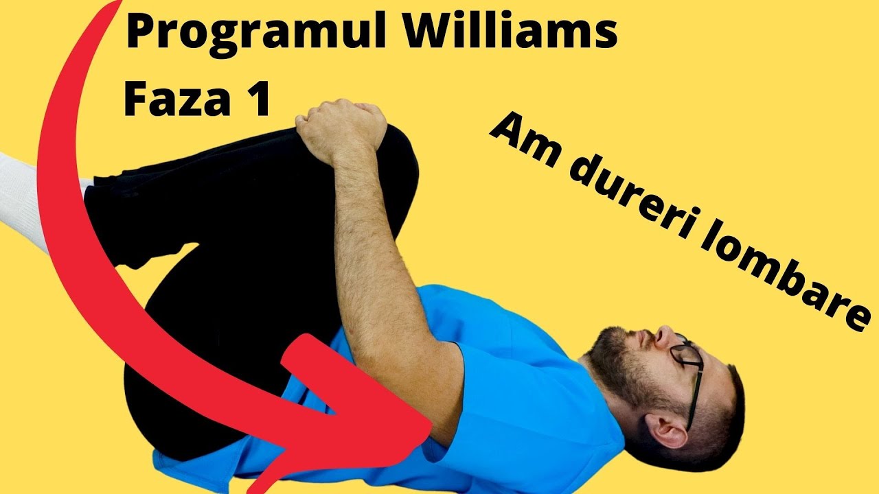 Programul Williams Faza 1. Tratament pentru dureri lombare/ hernie de disc Ziua 1 #kinetoterapie