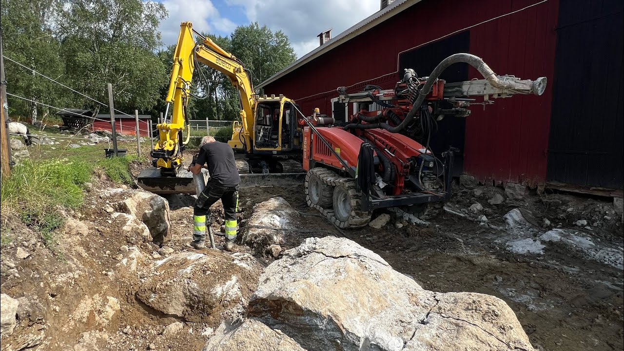 Fortsättning på storjobb med min 8tons grävmaskin och traktor! [BJÖRNES GRÄV OCH MASKIN]