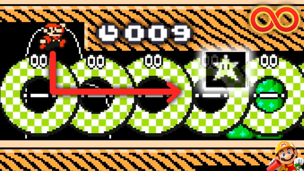 10 SECONDS to get through THERE and reach the GOAL 💀 - Infinite Expert Mode | Super Mario Maker 2