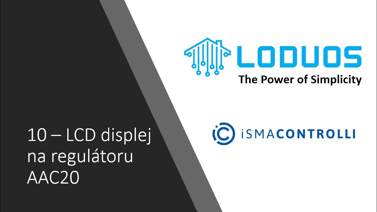 iSMA Tool - 10 - LCD displej na regulátoru AAC20